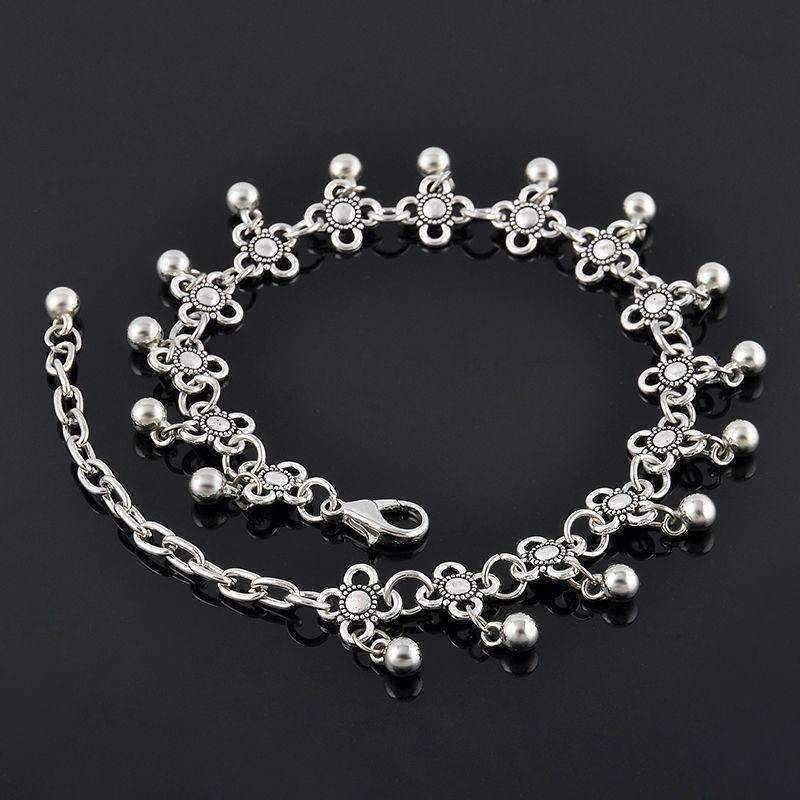 silver chain ankle bracelets