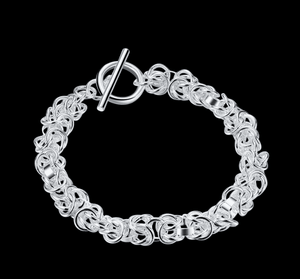 silver toggle bracelet