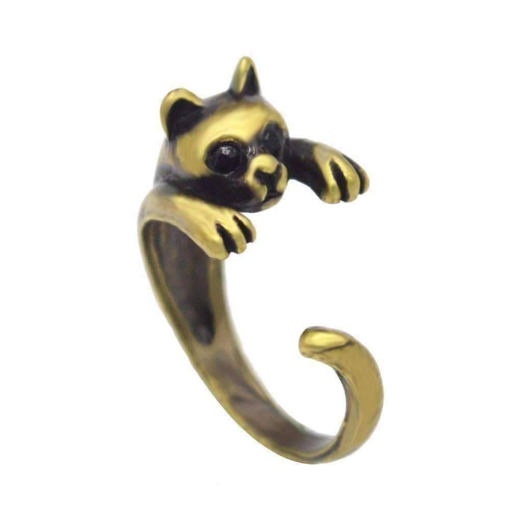 Purr-fect Kitten Adjustable Animal Wrap Cat Ring for Woman