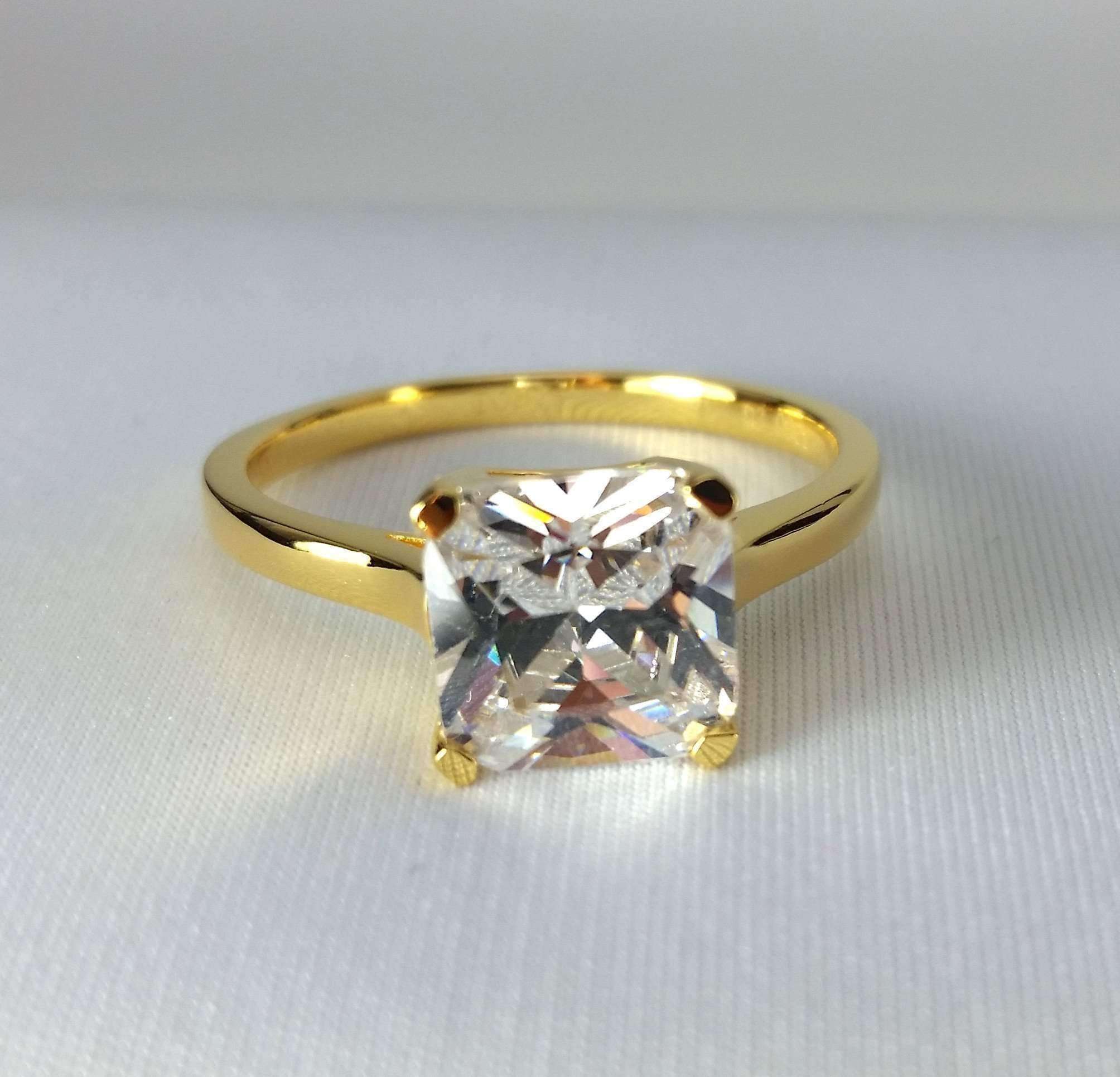 Indira D'ora 3CT Princess Cut Solitaire 