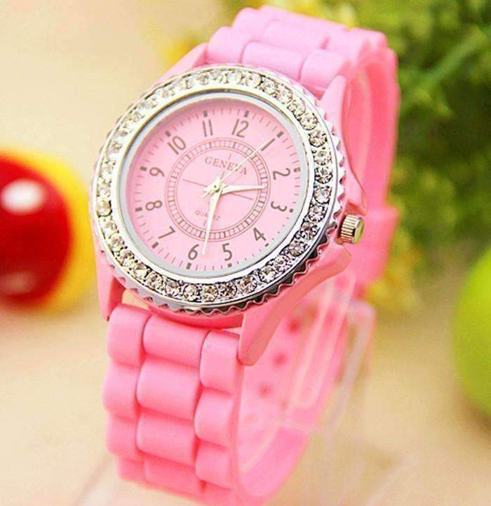Sparkly Silky Silicone Watch For Woman - Choose Your Color - Feshionn IOBI