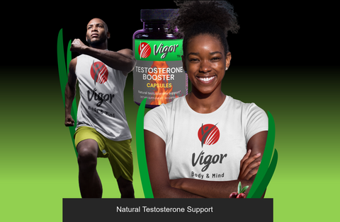 Vigor Icon Supplements testosterone poster