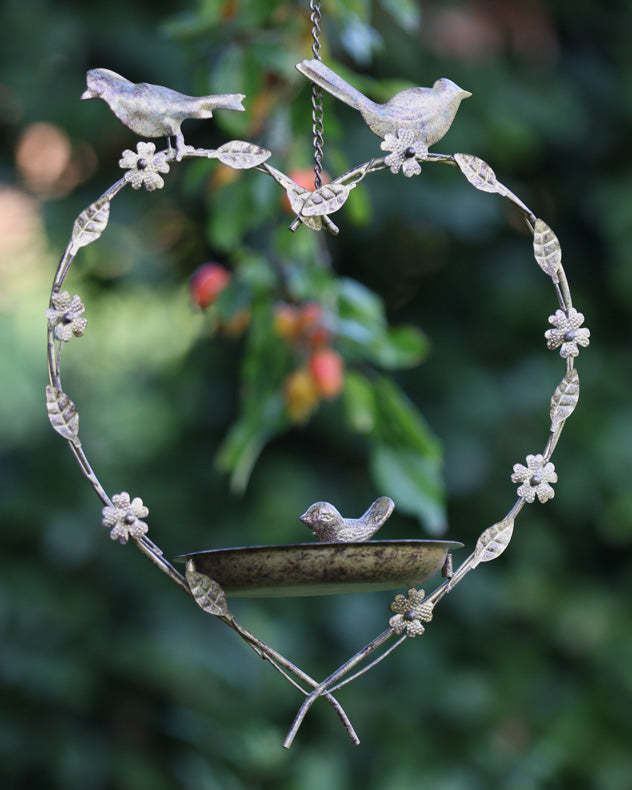 Hanging Heart Bird Dish - Dibor product image