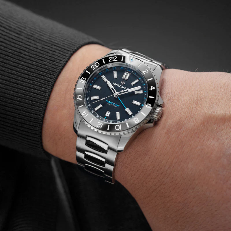 Zegarek Nereide Ceratung z funkcją GMT