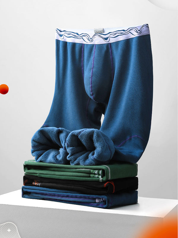 Conjunto de ropa interior térmica para hombre, manga larga, pantalones  largos, capa base, forro polar, parte inferior para el frío invierno