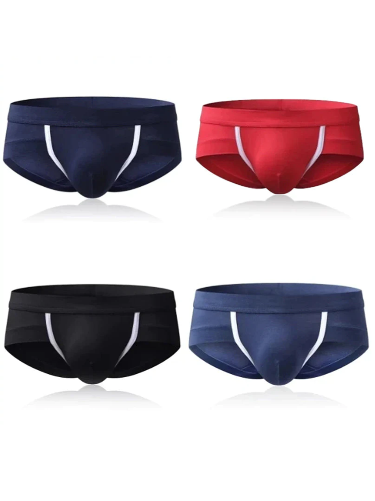 4 Pcs Modal Breathable Underwear U Convex Pouch Briefs | Mr Saker