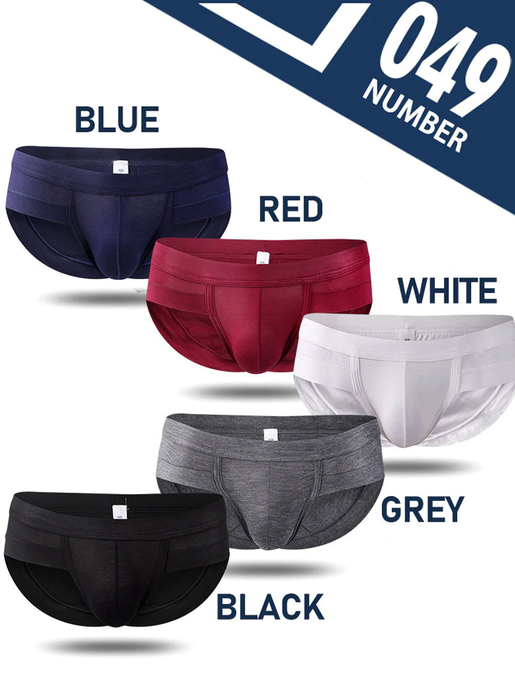 4 Pack Mens Support U Convex Pouch Briefs |Mr Saker