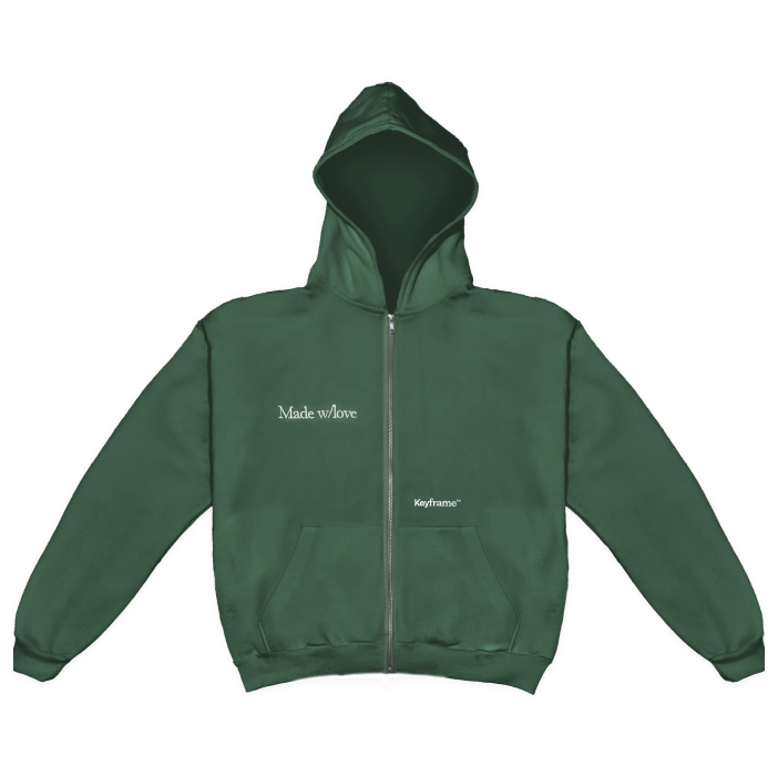 Zip Hoodie Verde D002