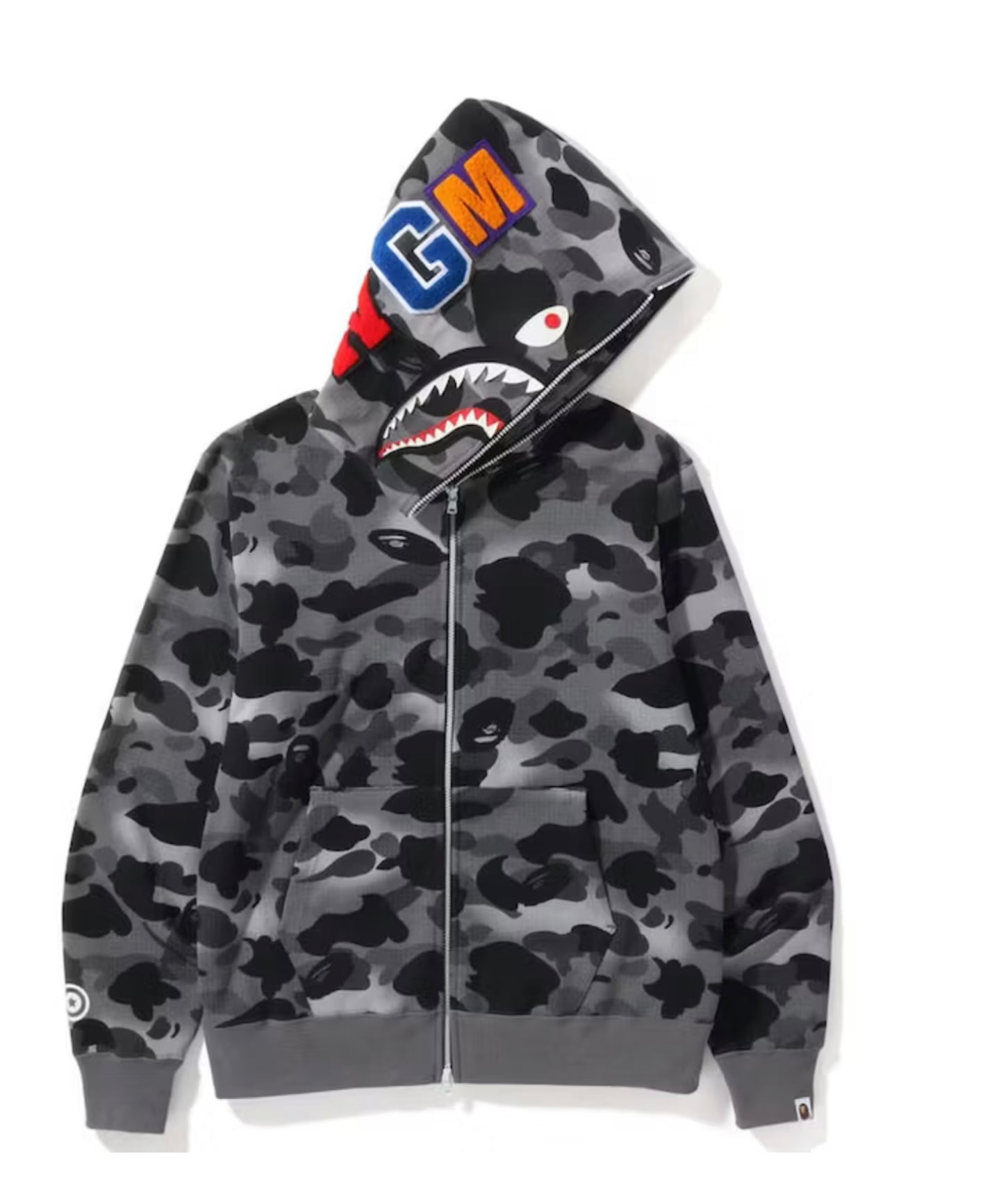 Grey bape sweatshirt clearance