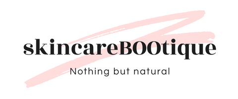 logo of skincareBOOtique business hand producing natural skincare