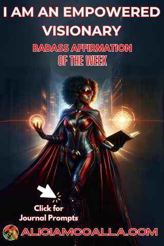 Black woman superhero who is a visionary