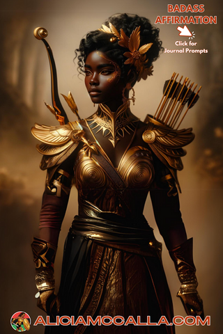 Black Artemis Warrior Goddess Affirmation