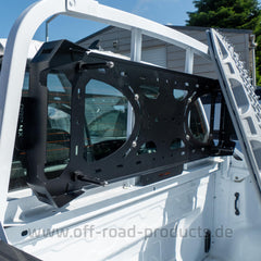ORP4x4 universal sand ladder holder mounted on a load support grid