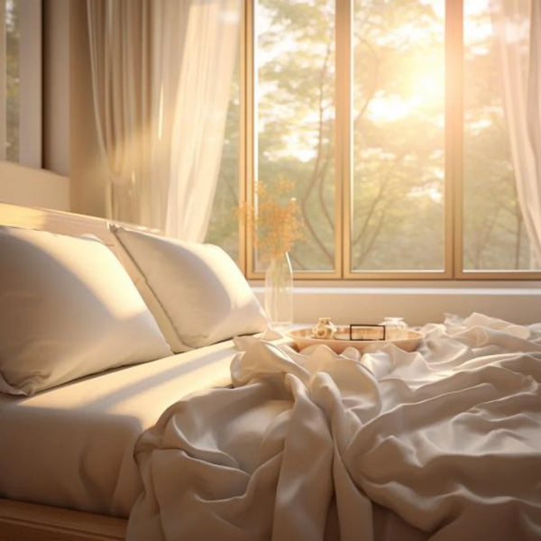 Literie linge de lit drap en soie de mûrier dans chambre à coucher
