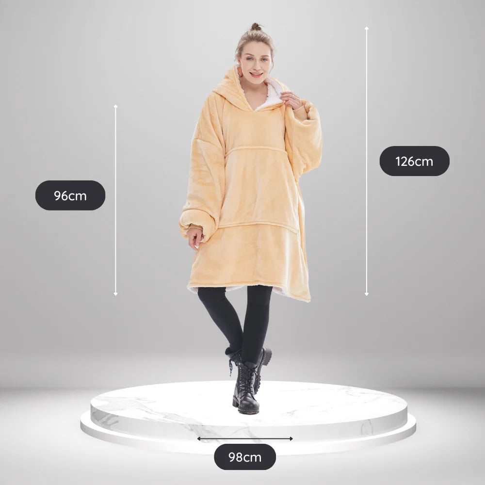 Guide des tailles Femme The Oversized Hoodie Jaune