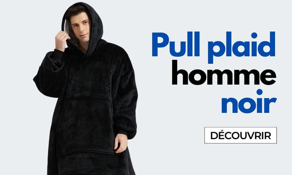 pull plaid homme noir