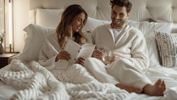 pyjama chaud en cachemire pour couple