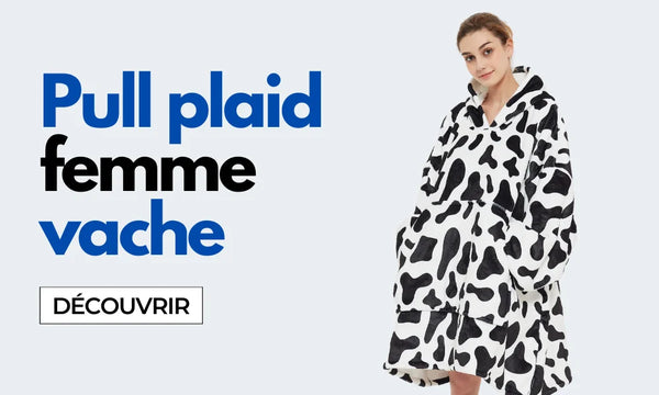 sweat plaid femme vache