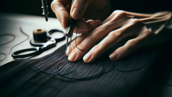 technique de couture pour réparer un collant filé
