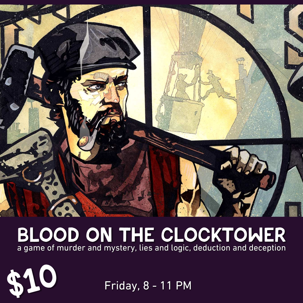 Learn & Play: Blood on the Clocktower; Trouble Brewing - June - 20 Jun 2025