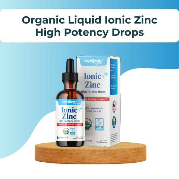Organic Liquid Ionic Zinc High Potency Drops