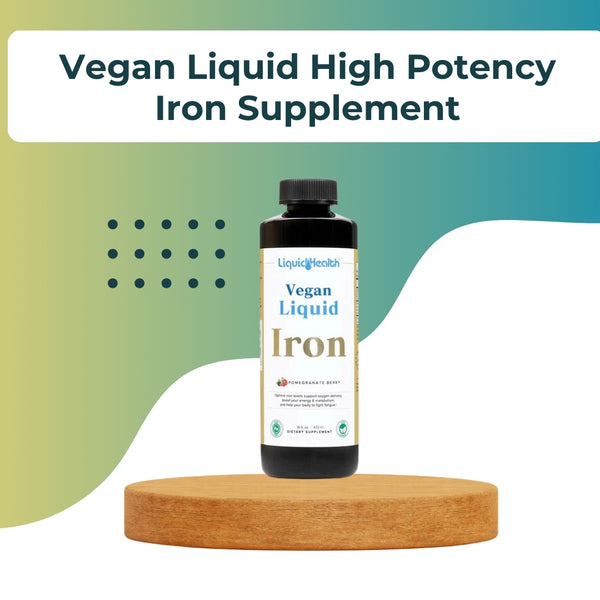 Vegan Liquid High Potency Iron Supplement