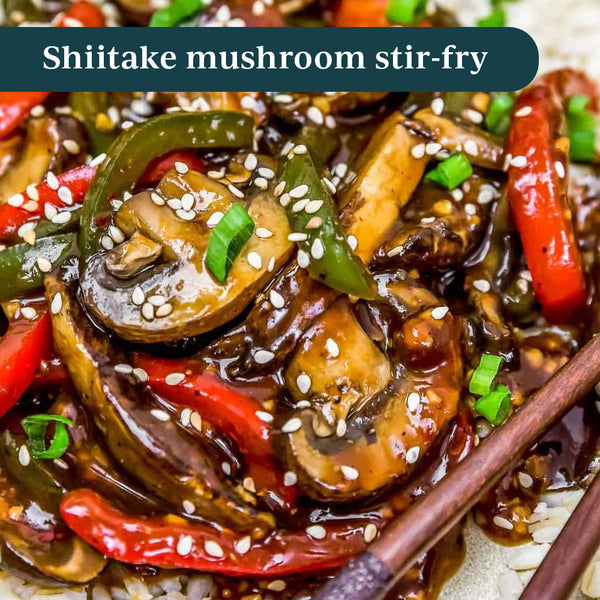 Shiitake mushroom stir-fry