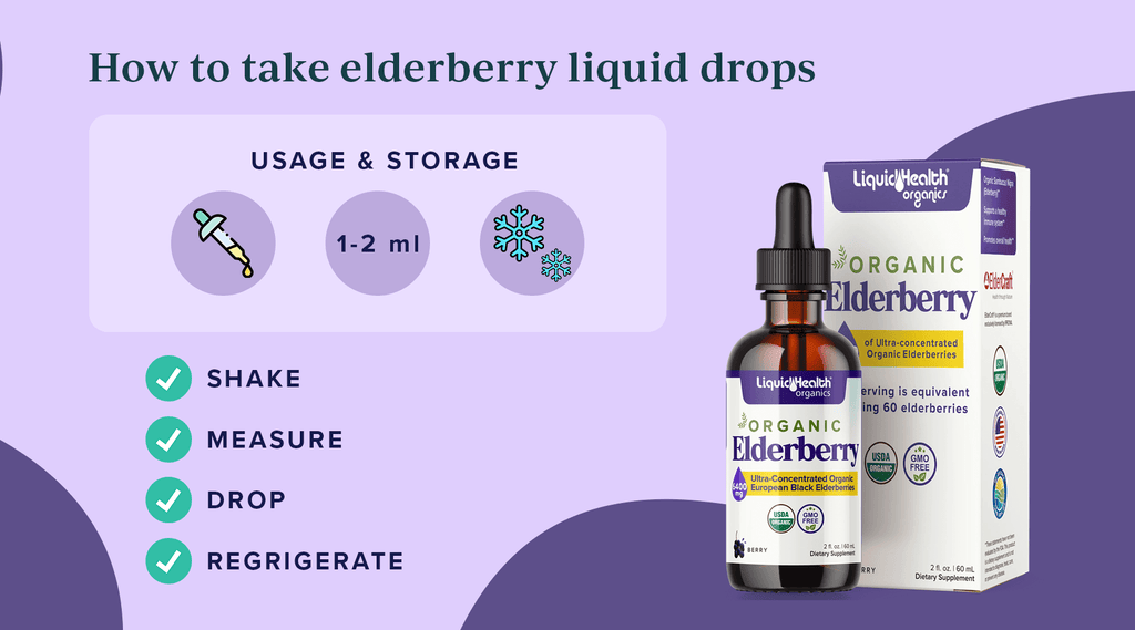 How to take elderberry liquid drops