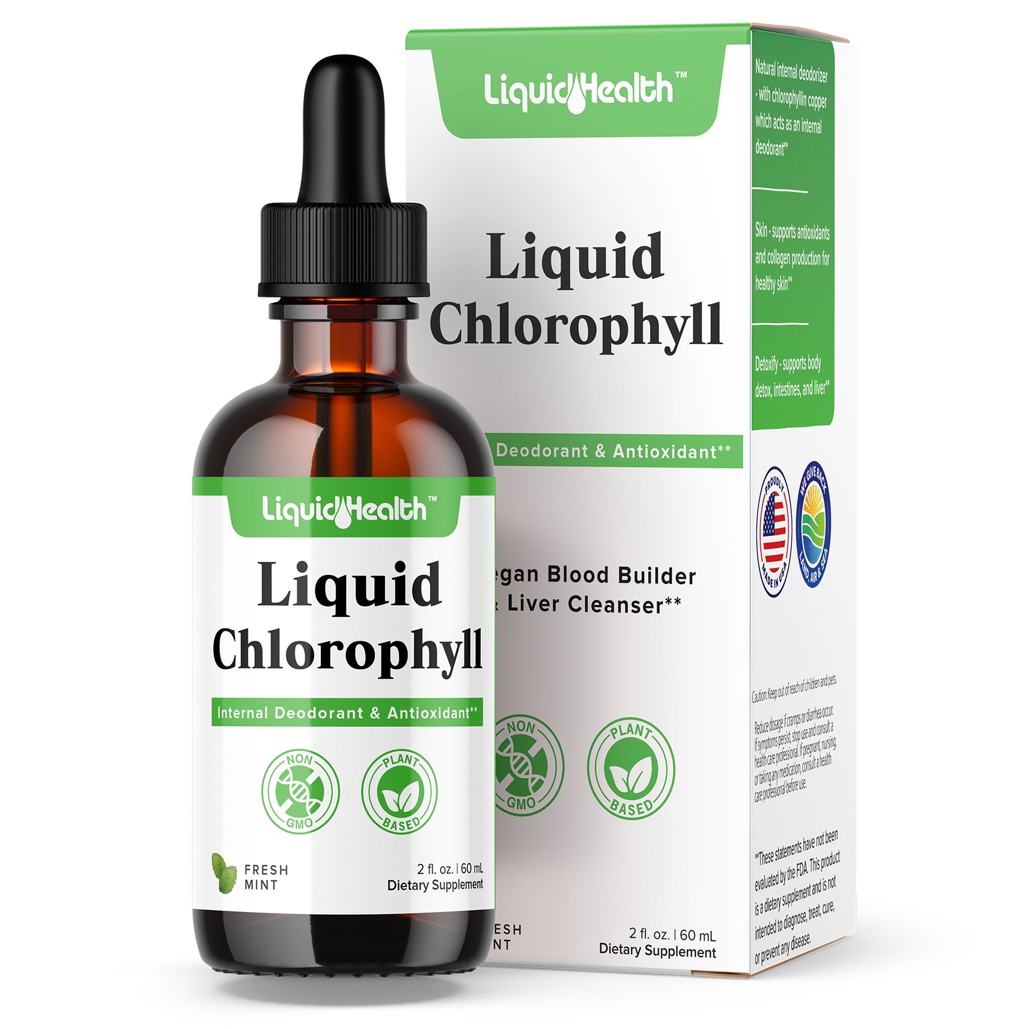Image of Liquid Chlorophyll Drops | Internal Deodorizer & Antioxidant