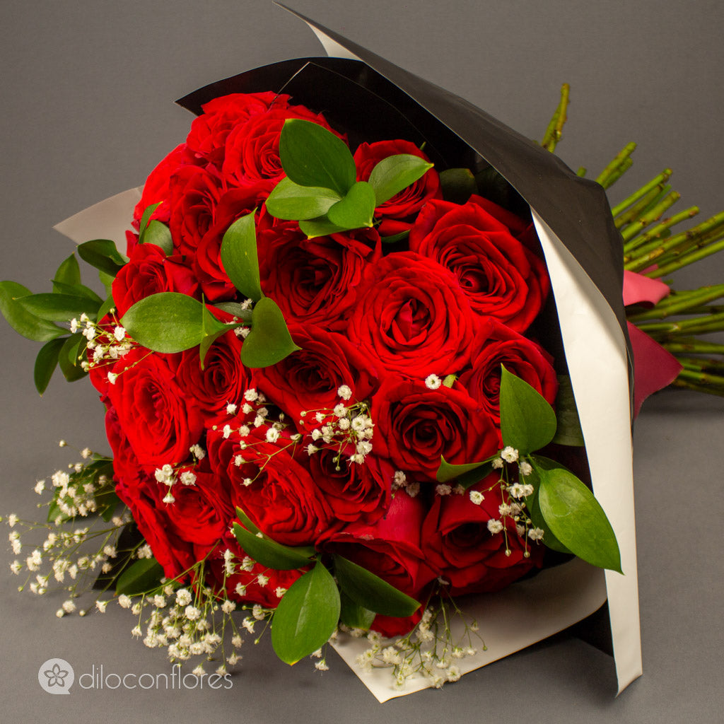 Fuerte pasión - Ramo de 50 rosas rojas - Envía ramos a domicilio – Dilo con  Flores