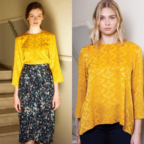 Mustard Spring Blouse