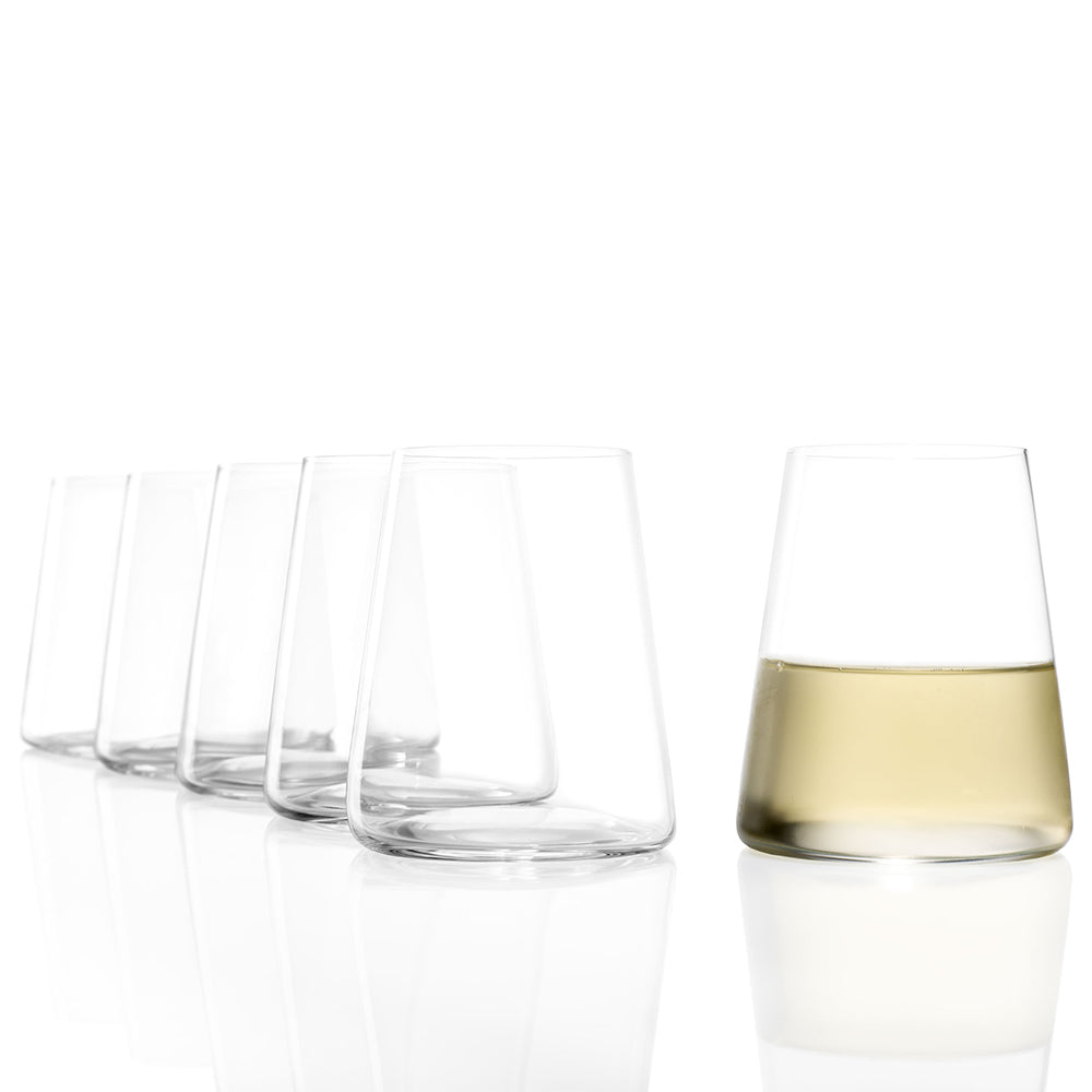 Stolzle Lausitz Power German Made Crystal White Wine Glass, Set of 4 