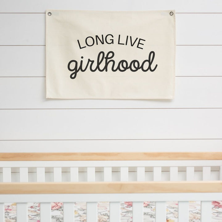 The Olivia Canvas Banner / Baby Girl Nursery Wall Decor / Custom Name –  Shop House of Rounds