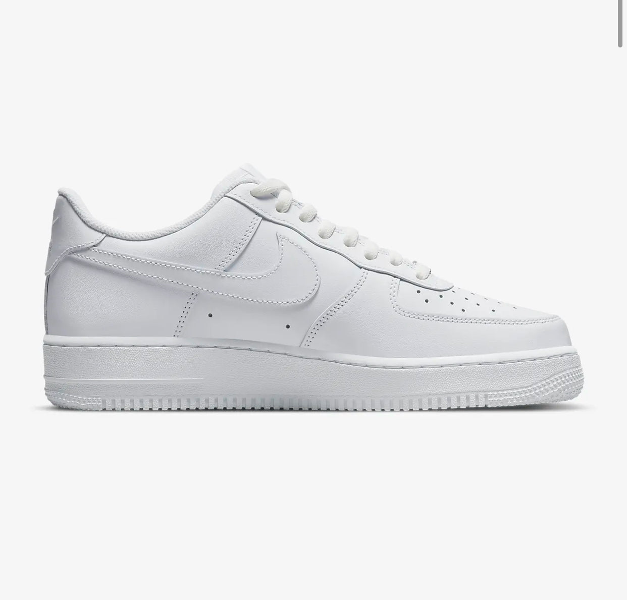 nike all white air force 1