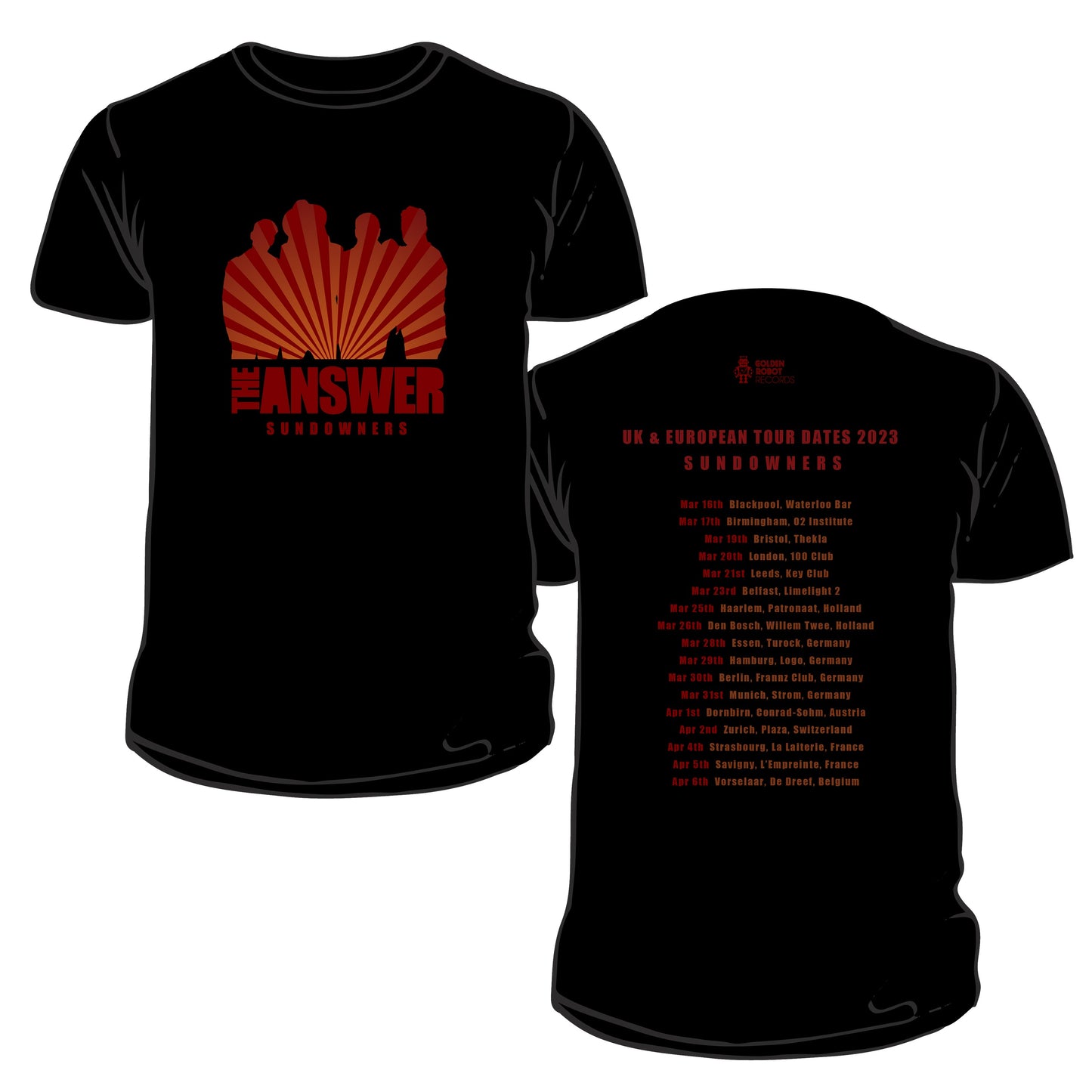 PRE-ORDER - The Answer 'Sundowners' Signed CD, Download, Tote Bag & Tour T-Shirt Bundle - RELEASE DATE 17th March 2023
