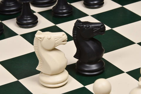 Staunton style plastic chess pieces