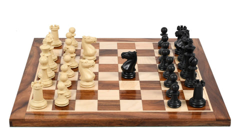 Combo of the Study Analysis Plastic Chess Pieces & Wooden Chess Board