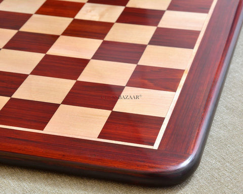 Solid Wooden Chess Board Blood Red Bud Rose Wood