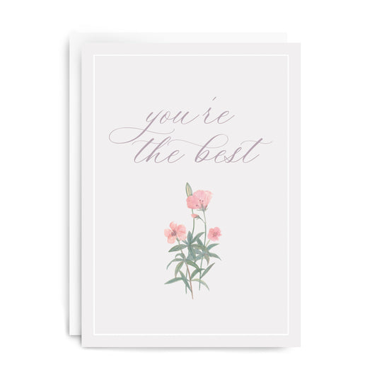 A Touch of Grace » Pink Roses Parchment Card