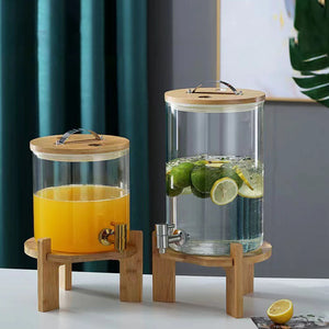 Glass Beverage Barrel Dispenser - YOURSavings