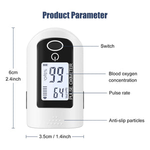 Fingertip Pulse Oximeter with Plethysmograph and Perfusion Index - YOURSavings