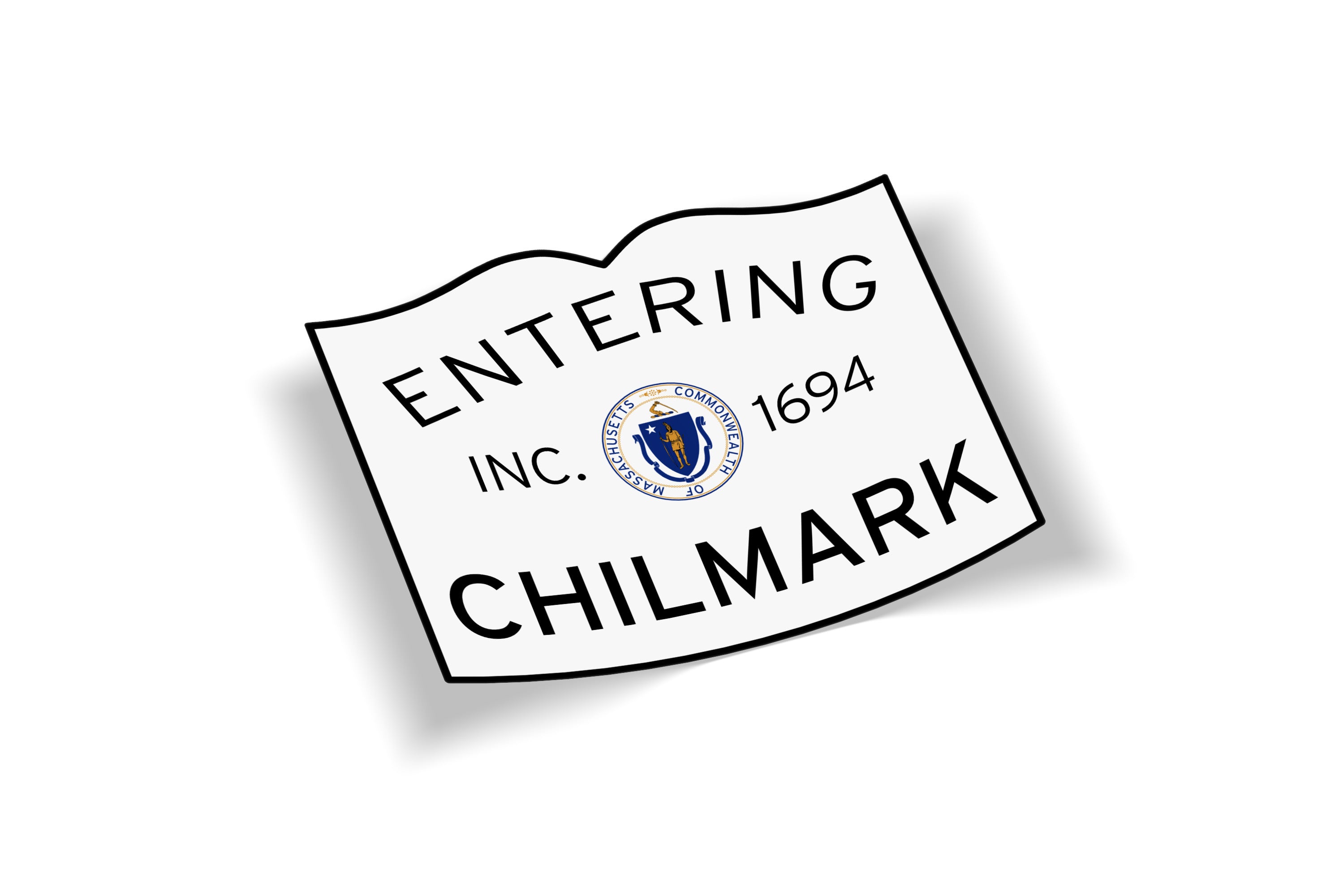 Entering Chilmark Waterproof Vinyl Martha's Vineyard Sticker – Cape Cod ...