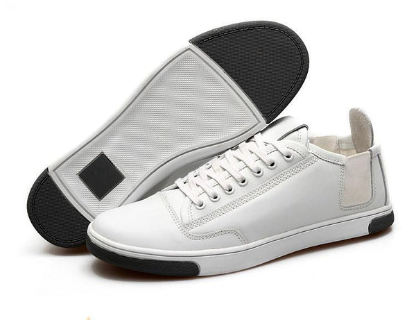 Genuine Leather Casual Sneakers Lace Up Men's Flats | TrendSettingFashions