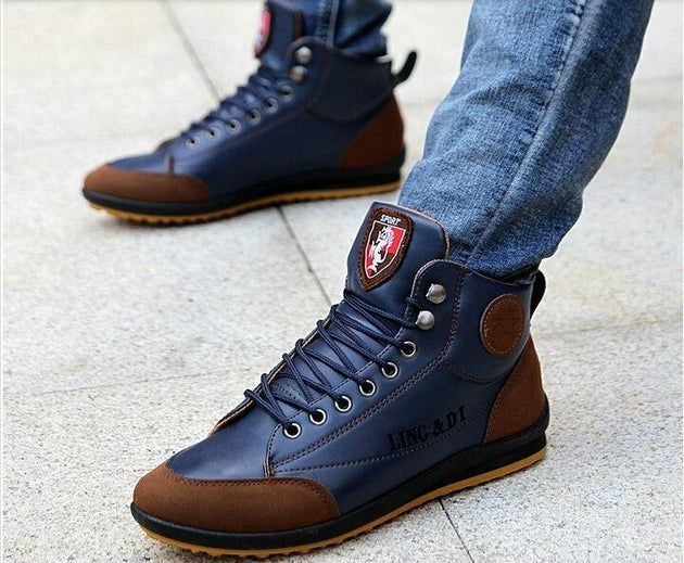 stylish mens leather boots