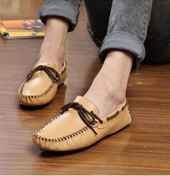 Men's Cowhide Driving Moccasins Slip On Loafers | TrendSettingFashions