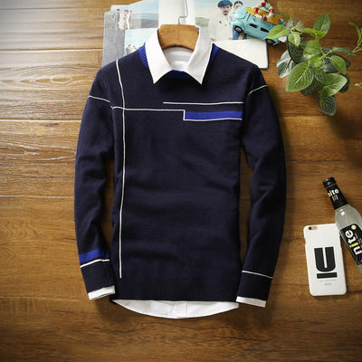 Men's One Stripe Pullover - TrendSettingFashions