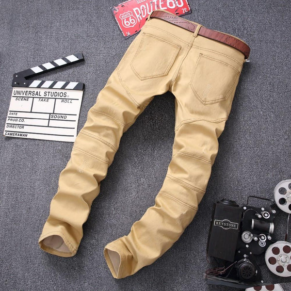 Men's Fashion Cream Trousers | TrendSettingFashions