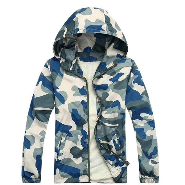 Men's Camouflage Jacket With Hoodie | TrendSettingFashions