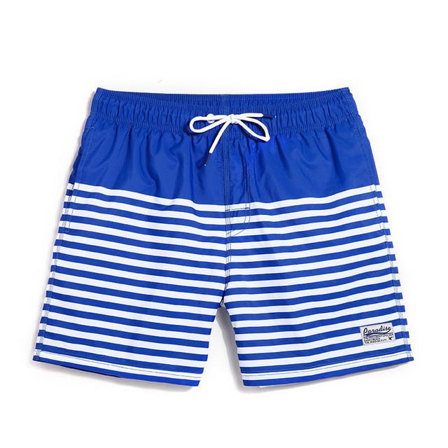 Men's Striped Swim Board Shorts | TrendSettingFashions