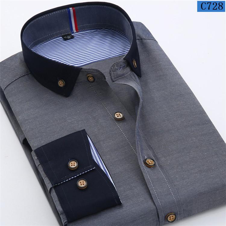 Men's Business Fashion Button Collar Dress Shirt | TrendSettingFashions